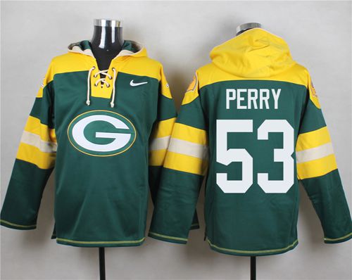 Nike Packers #53 Nick Perry Green Player Pullover NFL Hoodie - Click Image to Close